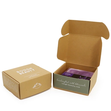 custom printing kraft paper soap package box